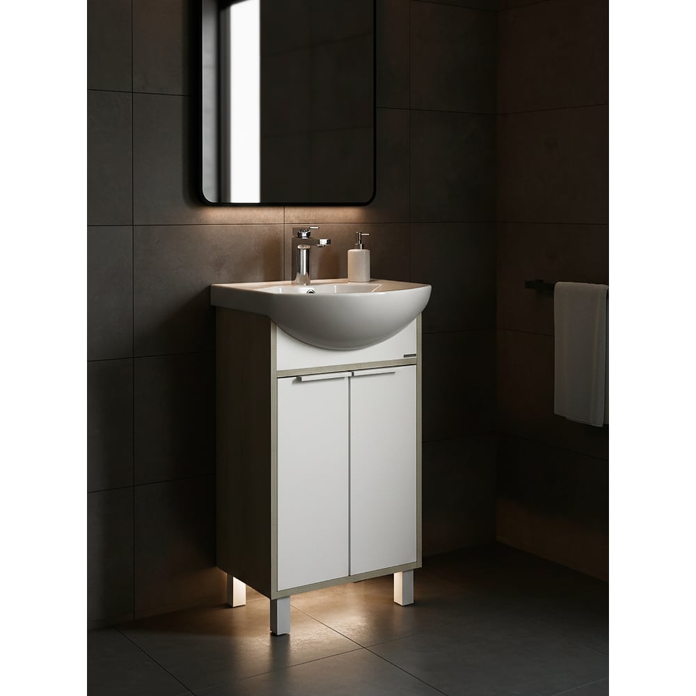 Изображение товара Тумба под умывальник AQUATON Рико 50 белый