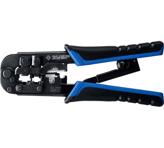 Изображение товара Универсальный кримпер ЗУБР Профессионал RJ-7 RJ45 RJ11/RJ12 22650