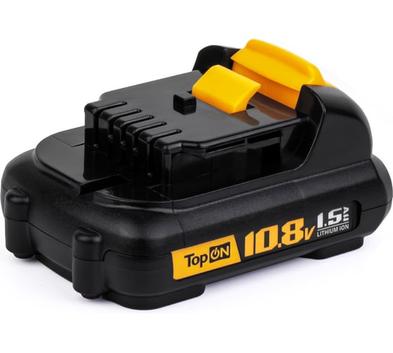 Изображение товара Аккумулятор для электроинструмента DeWalt (Li-Ion, 10.8В, 1.5Ач) TopON PN: DCB127 TOP-PTGD-DEW-10.8-1.5-Li