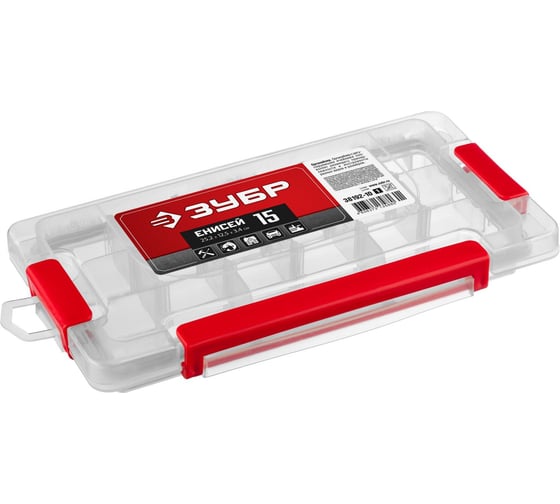 Изображение товара Пластиковый органайзер Зубр ЕНИСЕЙ-15 38192-10_z01