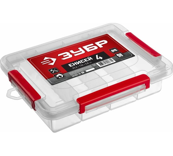 Изображение товара Пластиковый органайзер Зубр ЕНИСЕЙ-4 38193-10_z01