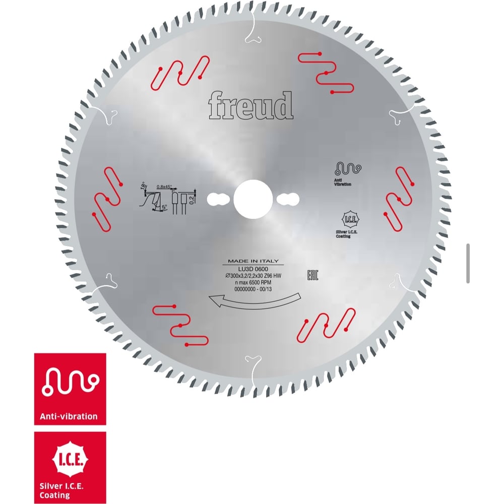 Пильный диск по ламинату FREUD PRO пильный диск по ламинату практика 031 174 диаметры 160x20 16 мм 48 зубов
