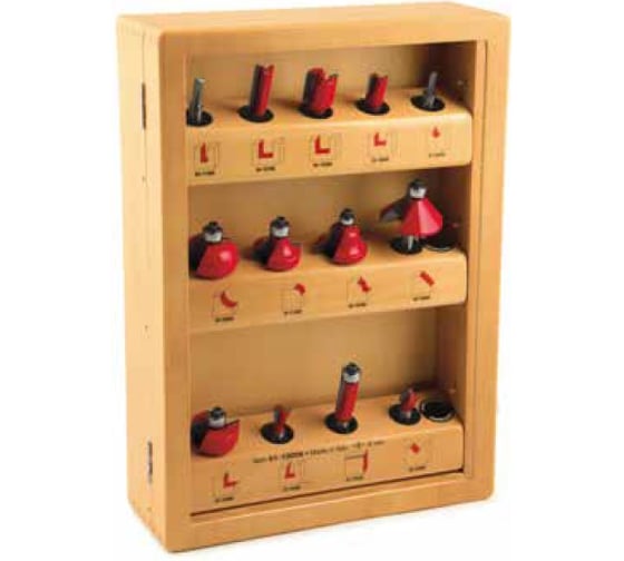 Изображение товара Набор фрез (13 шт; хвостовик 8 мм) FREUD PRO 91-10008