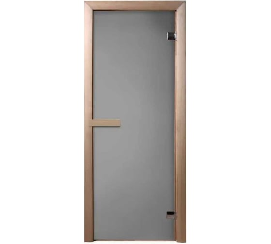 Изображение товара Дверь для бани DoorWood теплое утро, 1900x700 мм, сатин, коробка хвоя DW00003 УТ-00011882