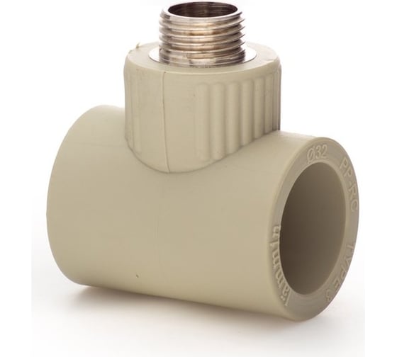 Изображение товара Тройник LAMMIN ppr комбинированный, нр 32x1/2" 50/10 серый Lm31046032015G