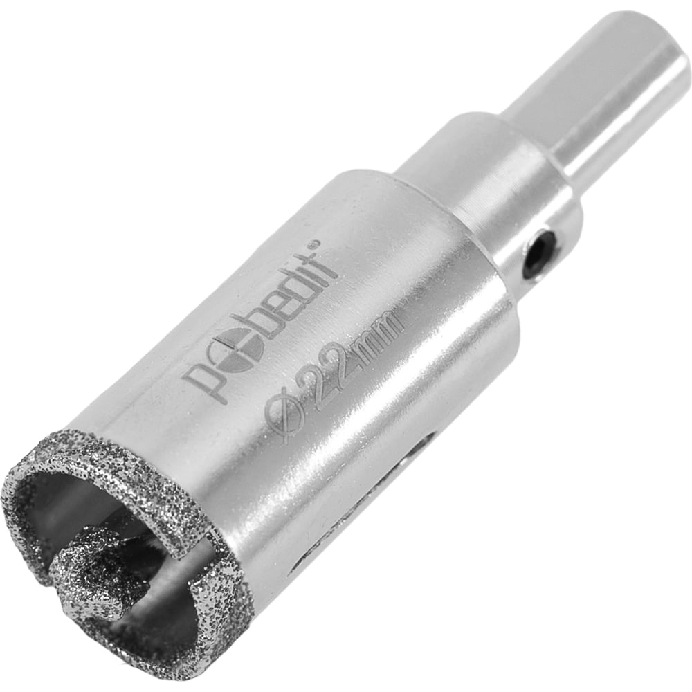 Изображение товара Коронка алмазная по стеклу и керамограниту 22x67 мм Pobedit 3009022