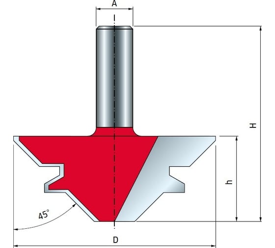 Изображение товара Фреза для сращивания (55х23 мм; хвостовик 12 мм) FREUD PRO 99-03512