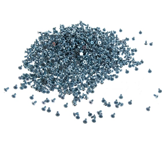 Изображение товара Винт с потайной головкой Саморезик 3х6 оцинк. DIN 965, 1000 шт. DIN965-3х6-1 000