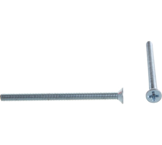 Изображение товара Винт с потайной головкой Саморезик 4х55 оцинк. DIN 965, 300 шт. DIN965-4х55-300