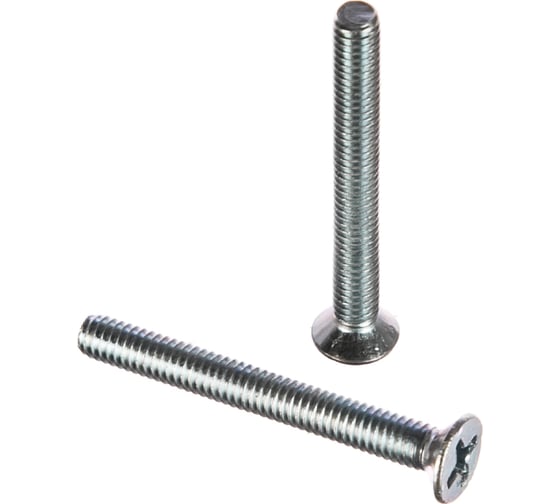 Изображение товара Винт с потайной головкой Саморезик 4х35 оцинк. DIN 965, 400 шт. DIN965-4х35-400