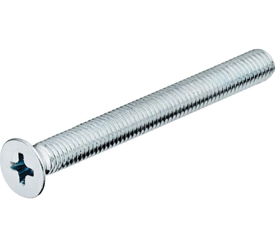 Изображение товара Винт с потайной головкой Саморезик 5х15 оцинк. DIN 965, 500 шт. DIN965-5х15-500