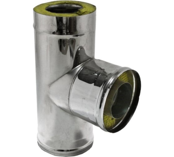 Изображение товара Сэндвич-тройник FERRUM 90 градусов, 430, 0.5 мм, нержавеющая сталь, ф150x210 f4408