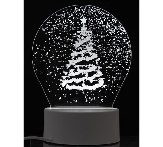 Изображение товара Декоративный светильник ENERGY en-nl 24 3d елочка и снег 106255