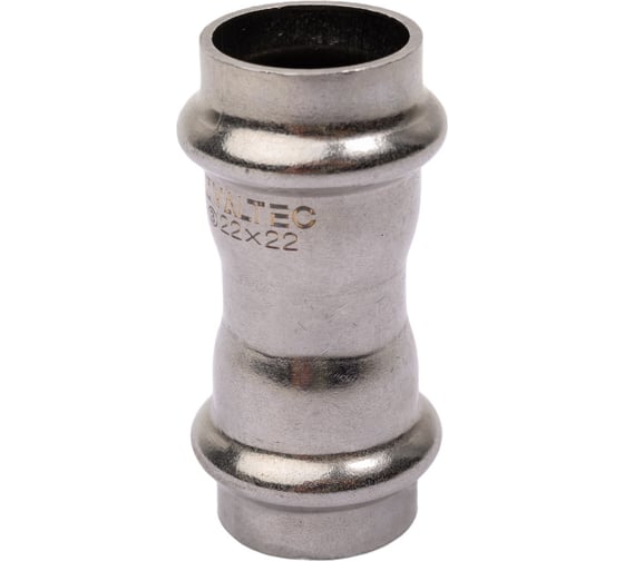 Изображение товара Муфта VALTEC нержавеющая сталь 22х22 VTi.903.I.002222