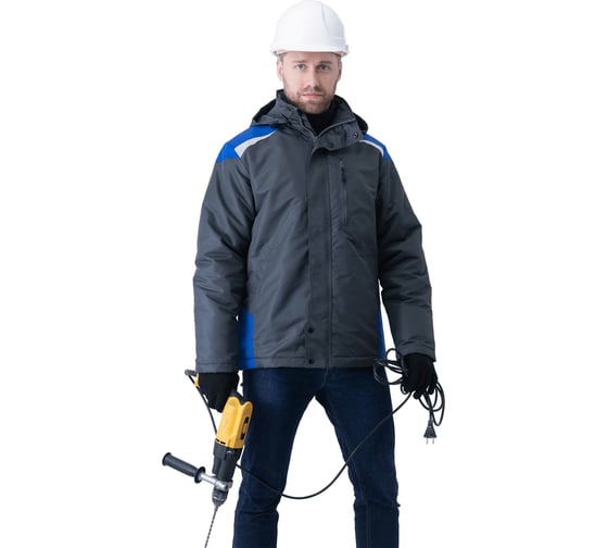 Изображение товара Демисезонная куртка ГК Спецобъединение ШТУРМАН серый/василёк, размер 96-100, рост 170-176 Кур 416/ 96/170