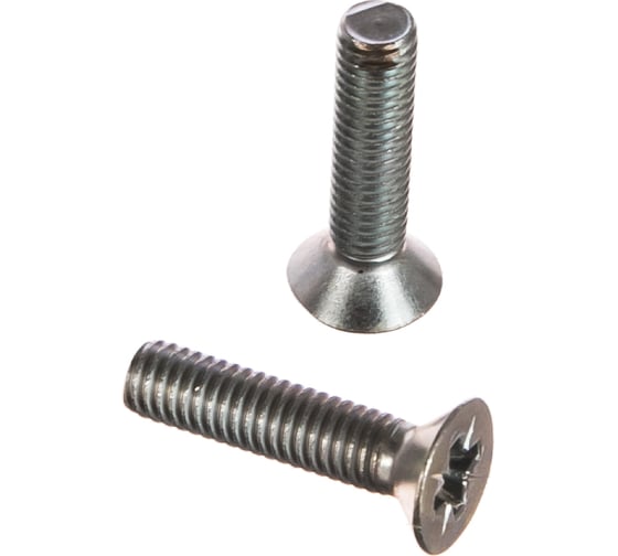 Изображение товара Винт с потайной головкой Саморезик 6х25 оцинк. DIN 965, 250 шт. DIN965-6х25-250