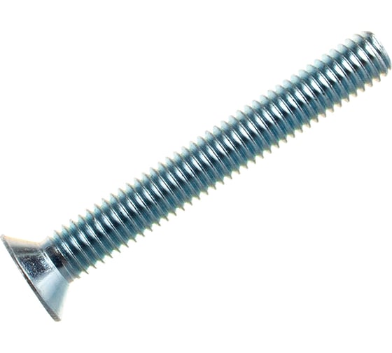 Изображение товара Винт с потайной головкой Саморезик 6х45 оцинк. DIN 965, 160 шт. DIN965-6х45-160