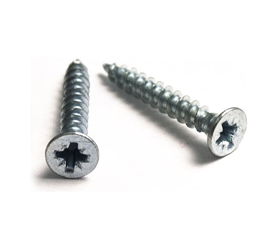 Изображение товара Шуруп для дерева Саморезик 3,5х16 универсальный потай, белый цинк, Pz-1, 1000 шт SWZ-3,5х16-1000