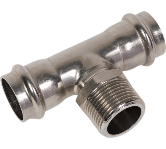 Изображение товара Тройник VALTEC с наружной резьбой, нержавеющая сталь 28х1 VTi.933.I.280628