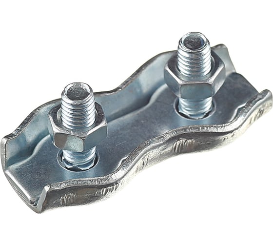 Изображение товара Зажим-соединитель троса Саморезик DUPLEX плоский D4 мм ZD-D4-1