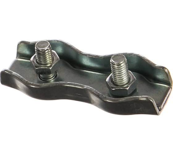 Изображение товара Зажим-соединитель троса Саморезик DUPLEX плоский 20шт D5 мм ZD-D5-1