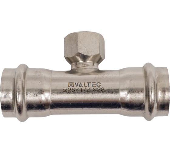 Изображение товара Тройник VALTEC с внутренней резьбой, нержавеющая сталь 28х1/2 VTi.932.I.280428