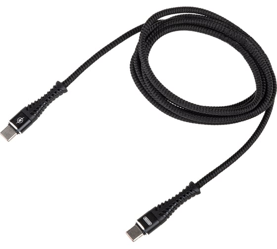Изображение товара Кабель SKYWAY type-c - type-c, 27w, в мягкой оплетке, черный, 2м S09603014