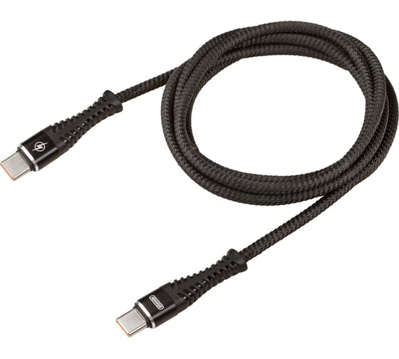 Изображение товара Кабель SKYWAY type-c - type-c, 27w, в мягкой оплетке, черный, 1,5м S09603012