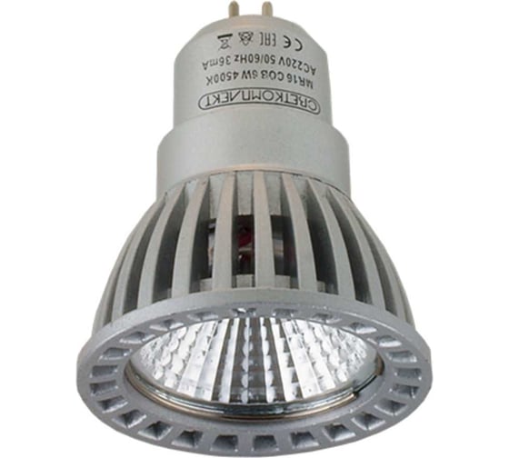 Изображение товара Светодиодная лампа Светкомплект Led mr16 сов 6w 3000k MR166W45K