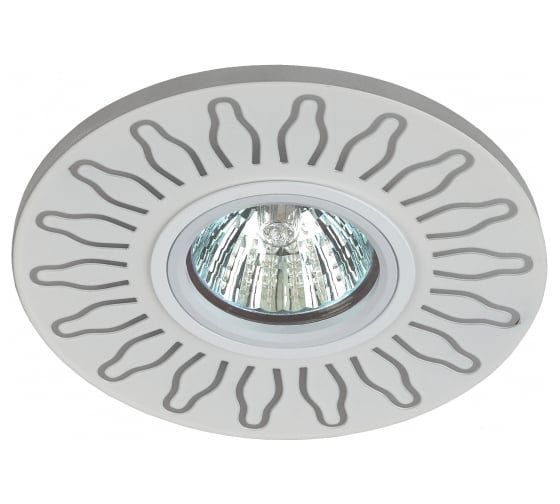 Изображение товара Светильник ЭРА DK LD31 WH декор cо светодиодной подсветкой MR16, 220V, max 11W, белый Б0036500