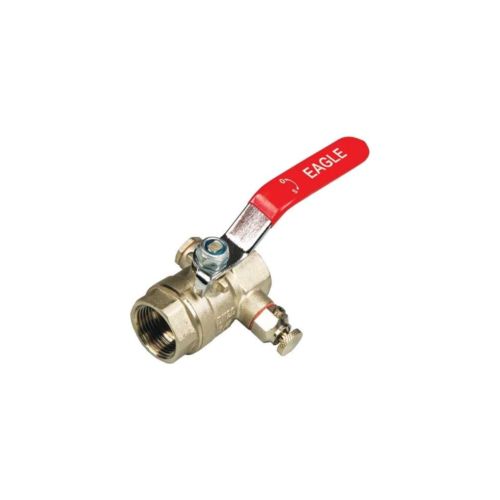 Изображение товара Кран шаровый BYR PEX полнопроходной 1 1/4" FF PN25 с дренажом 9244В