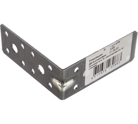 Изображение товара Усиленный уголок Саморезик оцинк., 70х70х55х1,8 мм, 20 шт. KUU-70