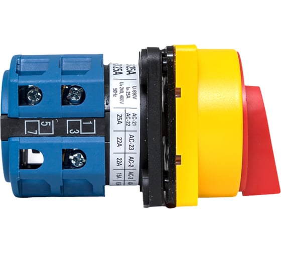 Изображение товара Кулачковый переключатель EKF ПК-1-13 25А 3P "0-1" с блокировкой IP65 PROxima pk-1-13-25-a65