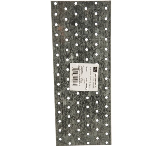 Изображение товара Монтажная пластина Саморезик оцинк. 120х300х1,8 мм PS-120х300