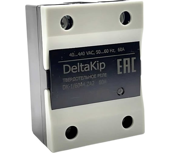 Изображение товара Общепромышленное однофазное твердотельное реле DELTAKIP DK1-6044.ZA2, 60A, 90...250VAC DK-F0000006