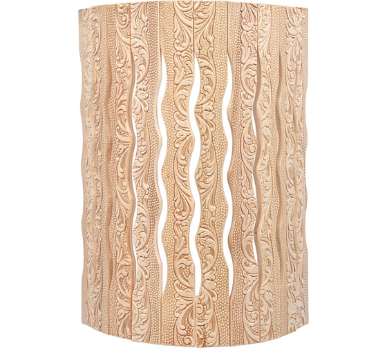Изображение товара Угловой абажур для светильника Банные Штучки липа, с орнаментом цветы, 31х9х22 см 33420