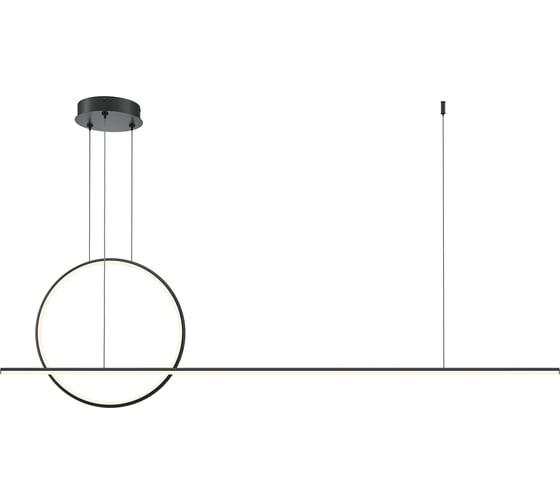 Изображение товара Подвесной светильник MAYTONI halo led 40w алюминий черный MOD247PL-L49BK