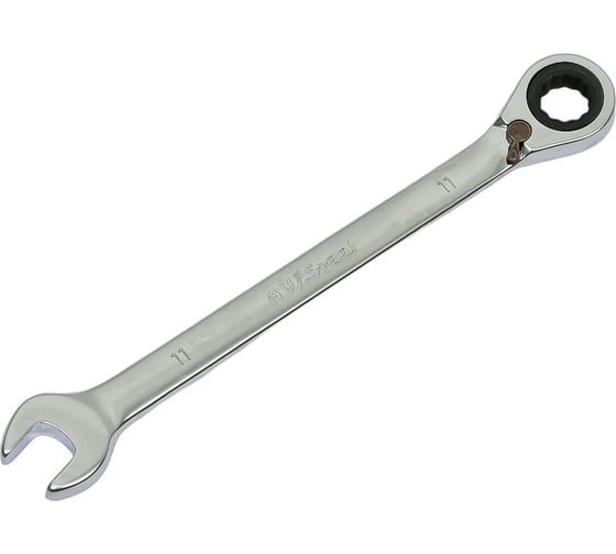 Изображение товара Комбинированный трещоточный ключ с реверсом AV Steel 11мм шт AV-315111