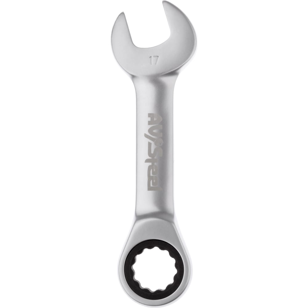 Укороченный трещоточный комбинированный ключ AV Steel легкий укороченный джемпер luckymarche le match qwuax23201khx
