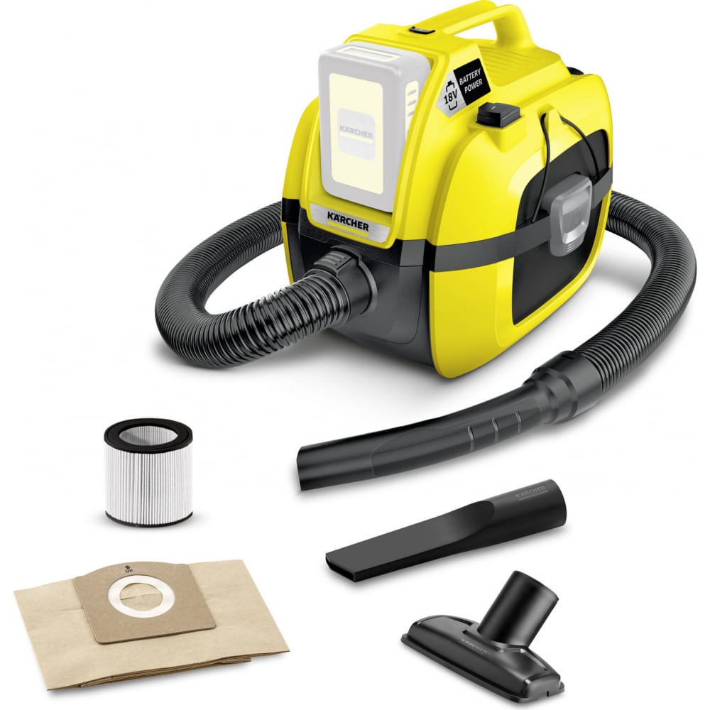 фото Хозяйственный пылесос karcher wd 1 compact battery 1.198-300