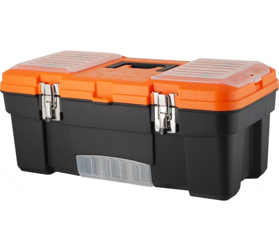 Изображение товара Ящик для инструментов Blocker expert 22" с металлическими замками черный/оранжевый 33759