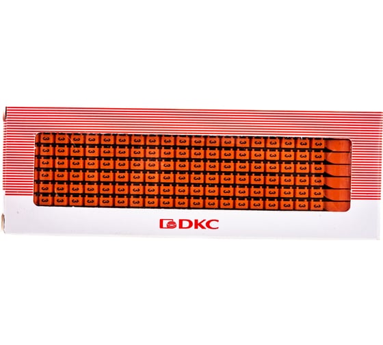 Изображение товара Маркер для кабеля сечением 1,5-2,5 мм DKC символ 3 200шт MKF3S2