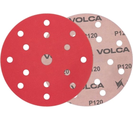 Изображение товара Диск ONYX 150 мм, 15 отверстий, Р120, 50 шт VOLCA  71150150120