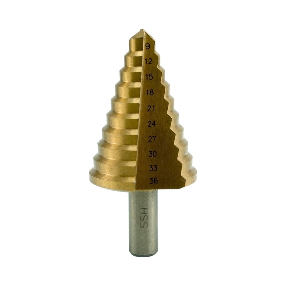 Изображение товара Ступенчатое сверло P.I.T. 9-36 мм AMED09-0936 для металла