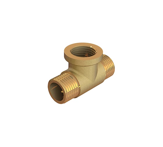 Изображение товара Тройник ELSEN Metalit НВН, 1/2", 1/2", 1/2", латунь, равнопроходной EBF09.12