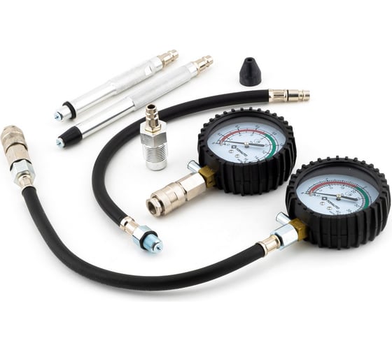 Изображение товара Набор для измерения компрессии TOPAUTO ТОП АВТО ПРО Бензин + Дизель ПЛЮС 11595