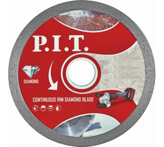 Изображение товара Диск алмазный отрезной, сплошной, 200x25.4/22.2x1.6 мм P.I.T. ACTW03-C200A