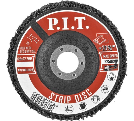 Изображение товара Диск зачистной синтетический 125x22.2 мм P.I.T. APLS18-0125