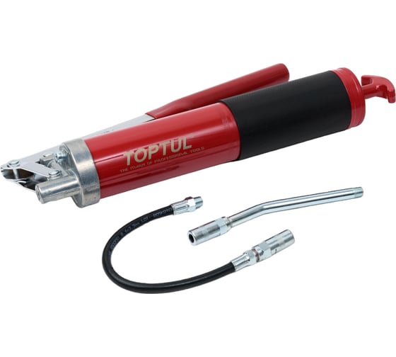 Изображение товара Автомобильный усиленный шприц TOPTUL 400 мл, с доп. гибким шлангом JGAE0202