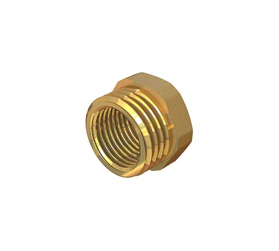 Изображение товара Футорка ELSEN Metalit НВ, 1/2", 3/8", латунь EBF19.1238